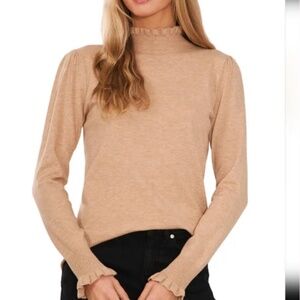 CeCe Mock Neck Long Sleeve Sweater